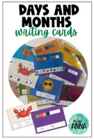 Vista previa - Juegos / Gamificación - Days and Months WRITING CARDS - Portada