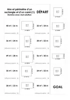 Aperçu - Jeux - Aire et périmètre d'un rectangle et d'un carré - Domino - Page de couverture