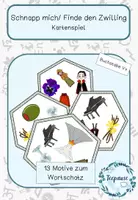 Vorschau - Spiele - Schnapp mich | Finde den Zwilling | Wörter mit V v | Kartenspiel - Deckblatt