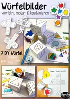 Vorschau - Spiele - Würfelbild Malen / DIY Vorlagen / Graphomotorik / Ostern - Deckblatt