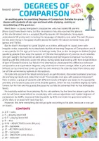 Vista previa - Unidades / Secuencias / Situaciones de Aprendizaje - Degrees of Comparison Board Game - página 1