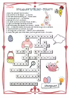 Vorschau - Arbeitsblätter - Kreuzworträtsel: Ostern - Allgemeinwissen (Quiz, Rätsel, Spiel) - Seite 1