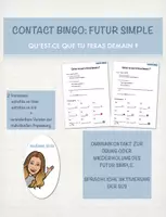 Vorschau - Spiele - Contact Bingo - futur simple (editierbar) - Deckblatt
