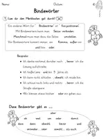 Vorschau - Stundenentwürfe - Deutsch Bindewörter Satzgefüge Teil 2 - Seite 1