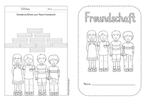 Vorschau - Arbeitsblätter - Miniheft Freundschaft Ethik Klasse 1/2 - Seite 1