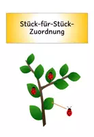 Vorschau - Fördermaterial/Inklusion - Klettmappe, Marienkäfer, Stück-zu-Stück-Zuordnung - Seite 1