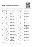 Vorschau - Arbeitsblätter - Uhrzeit gemischt - 16 Multiple Choice Arbeitsblätter - Seite 3