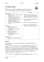 Vorschau - Arbeitsblätter - Skill File - Working with speeches - Seite 1