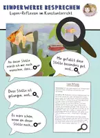 Vorschau - Bildkarten - Reflexion im Kunstunterricht | Kinderbilder besprechen - Deckblatt
