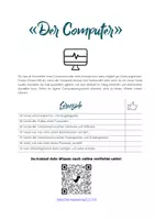 Vorschau - Arbeitsblätter - Informatik: Computer - Aufbau - Hardware/Software/Speicher/Prozessor usw. Unterrichtseinheit UND LÖSUNGEN! - Seite 2