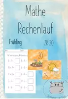 Vorschau - Spiele - Rechenlauf Frühling ZR 20 mit und ohne ZÜ - Deckblatt