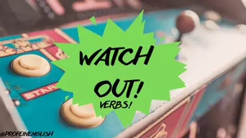 Aperçu - Jeux - Jeu Attention ! des verbes en anglais! - Page de couverture
