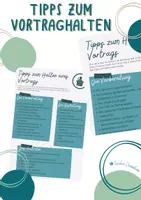 Vorschau - Poster - Tipps zum Vortrag halten - Deckblatt