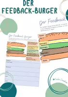 Vorschau - Arbeitsblätter - Der Feedback-Burger - Deckblatt