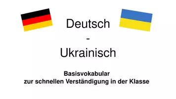 Vorschau - Fördermaterial/Inklusion - DaZ/DaF: Deutsch-Ukrainisch Basisvokabular zur schnellen Verständigung in der Klasse - Seite 2