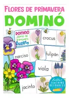 Aperçu - Matériel pour travaux manuels / dessin - flores de primavera DOMINO Español / Espagnol - Page de couverture