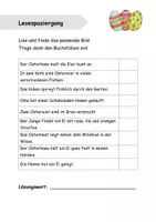 Vorschau - Arbeitsblätter - Lesespaziergang Ostern - 1. Klasse - 3-fach differenziert - Seite 3
