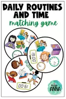 Aperçu - Jeux - Daily Routines MATCHING GAME - Page de couverture