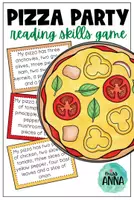 Aperçu - Jeux - Pizza Party READING SKILLS GAME - Page de couverture