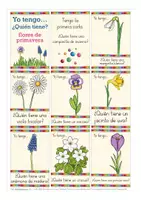 Aperçu - Jeux - flores de primavera Yo tengo, quién tiene? juego Español / Espagnol - Page 2