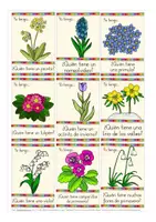 Aperçu - Jeux - flores de primavera Yo tengo, quién tiene? juego Español / Espagnol - Page 3