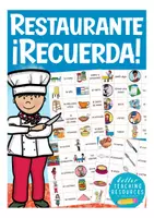 Aperçu - Jeux - jeu de mémoire Espagnol - en el restaurante / la comida - Page de couverture