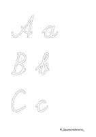 Vorschau - Arbeitsblätter - Das Alphabet in der Schulschrift - Seite 1