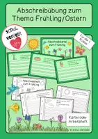 Vorschau - Arbeitsblätter - Abschreibübung zum Frühling - Deckblatt