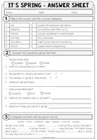 Vorschau - Arbeitsblätter - It's Spring! - Reading Comprehension (2-fach differenziert + Conversation Strips) - Seite 3