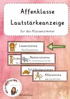 Vorschau - Präsentationen/Tafelbilder - Affenklasse Lautstärkeanzeiger - Deckblatt