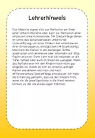 Vorschau - Merkblätter - Reflexionskarten zur Reihenreflexion oder Stundenreflexion - Seite 2