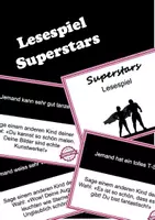 Vorschau - Spiele - Textverständnis - Lesespiel (Superstars -Komplimente) - Deckblatt