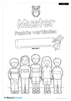 Vorschau - Arbeitsblätter - Vorschule: Muster fortführen / Punkte verbinden (5 Übungen) - Seite 1