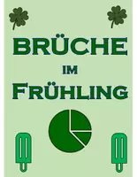 Vorschau - Arbeitsblätter - Brüche im Frühling - Grundlagen Bruchrechnung - Hälfte / Viertel / Drittel - Deckblatt