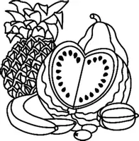 Aperçu - Matériel pour travaux manuels / dessin - Coloriages Fruits - Page de couverture