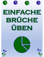 Vorschau - Arbeitsblätter - Arbeitsblätter zu den Grundlagen der Bruchrechnung - Hälfte / Viertel / Drittel - Deckblatt