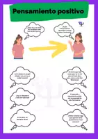 Vista previa - Hojas de trabajo - Pensamiento positivo - Portada