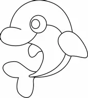 Aperçu - Matériel pour travaux manuels / dessin - Coloriages Dauphin - Page 1