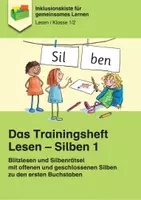Vorschau - Arbeitsblätter - Das Trainingsheft Lesen – Silben 1/Blitzlesen und Silbenrätsel zu den ersten Buchstaben - Deckblatt