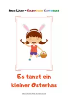 Vorschau - Merkblätter - Kinderlied {Es tanzt ein kleiner Osterhas} - Deckblatt