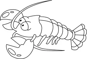 Aperçu - Matériel pour travaux manuels / dessin - Coloriage Langouste - Page de couverture