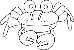 Aperçu - Matériel pour travaux manuels / dessin - Coloriages Crabe - Page 1