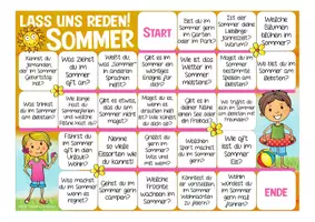 Vorschau - Spiele - Lass uns reden! Sommer Sprechanlässe Deutsch DAZ Grundschule - Seite 1