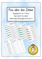 Vorschau - Arbeitsblätter - Plus mit Zehnerübergang für die 1. Klasse - Deckblatt