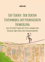 Vorschau - Stundenentwürfe - Easy Teacher: Erik Erikson - Stufenmodell der psychosozialen Entwicklung (Arbeitsblätter, Stationenlernen & Stundenentwürfe) - Deckblatt