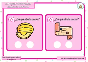Vista previa - Juegos / Gamificación - LLAVERO CONCIENCIA SILÁBICA LETRA M - página 3