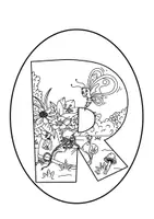 Vorschau - Präsentationen/Tafelbilder - "Frohe Ostern" Eiergirlande zum Ausmalen (ohne 3D-Effekt) - Seite 3