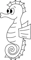 Aperçu - Matériel pour travaux manuels / dessin - Coloriages Hippocampe - Page de couverture