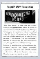 Vorschau - Unterrichtsreihen - Materialpaket Rassismus Black lives Matter Poster + Lesetext - Seite 2