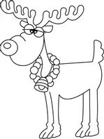 Aperçu - Matériel pour travaux manuels / dessin - Coloriages Renne - Page 3